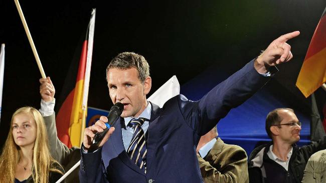 "Bernd" Höcke, rechtsradikaler Populist und AfD-Chefanheizer, Frontmann des nationalkonservativen Lagers der rechten Partei.