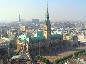 Hamburger Rathaus.