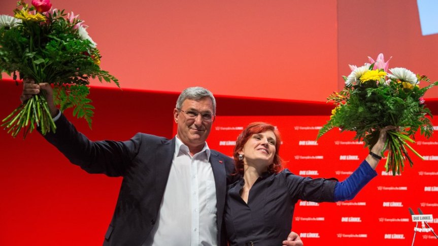 Führungsduo wiedergewählt: Riexinger und Kipping bleiben Doppelspitze der Partei.