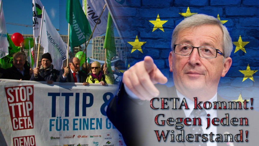 CETA: EU-Kommission will Konzerninteressen vorbei an nationalen Parlamenten&nbsp;durchsetzen.