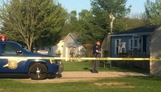 Mordszene in der Township Ensley.