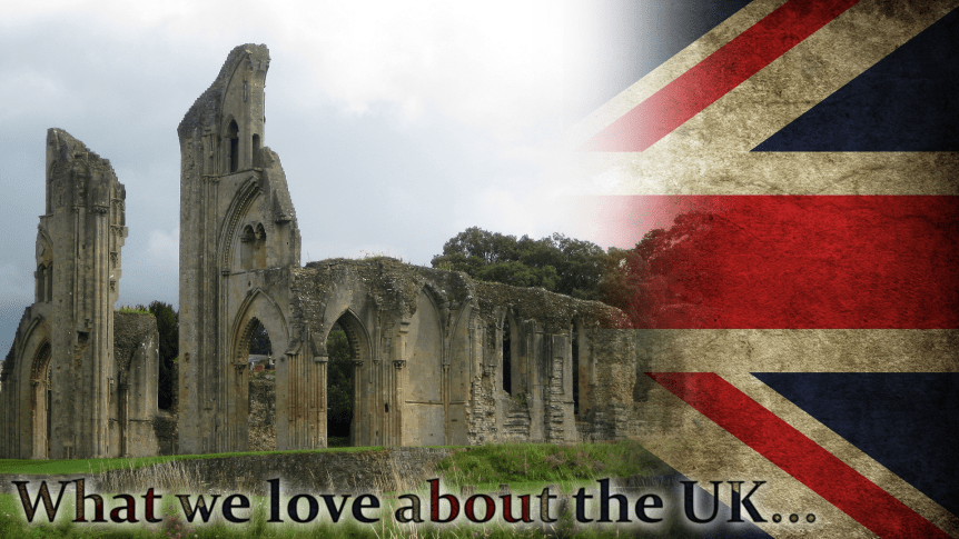 Wir lieben Glastonbury! Die  ehemalige Abtei der Benediktiner in Glastonbury ist nicht nur eine der romantischsten mittelalterlichen Klosterruinen, in der Kleinstadt findet auch jährlich eines der größten Rockfestivals der Welt statt!