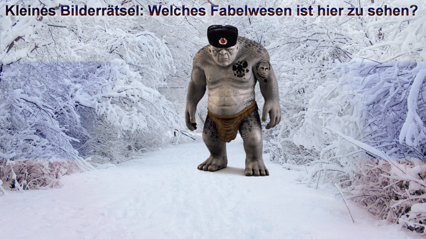 Kleines Bilderrätsel: Welches Fabelwesen ist hier zu&nbsp;sehen?