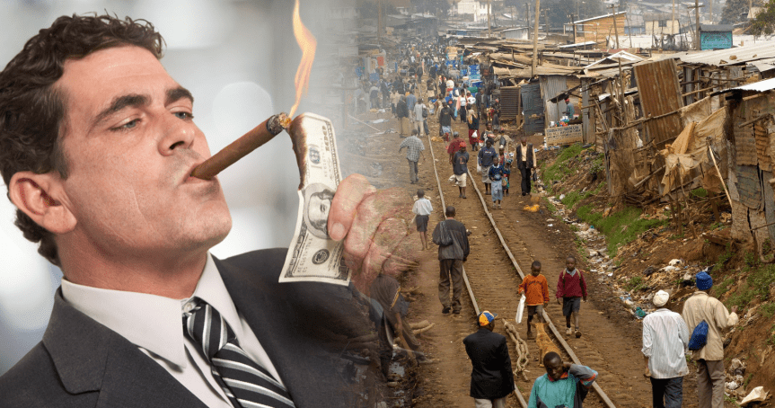 Soziale Ungleichheit nimmt weiter zu: 8 Menschen besitzen soviel Vermögen wie 3,6&nbsp;Milliarden.